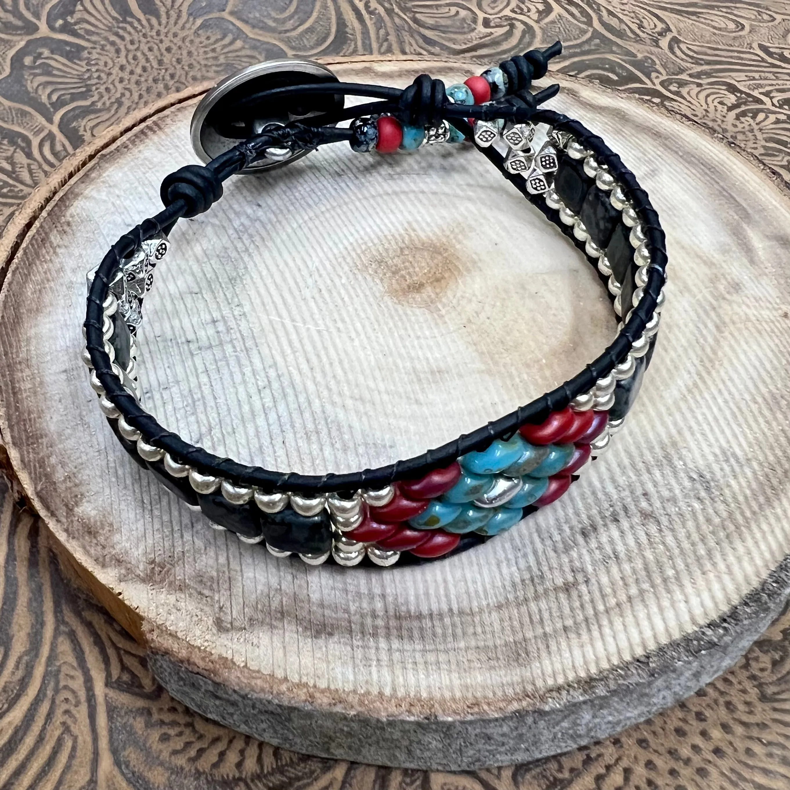 Black Picasso Lariat bracelet