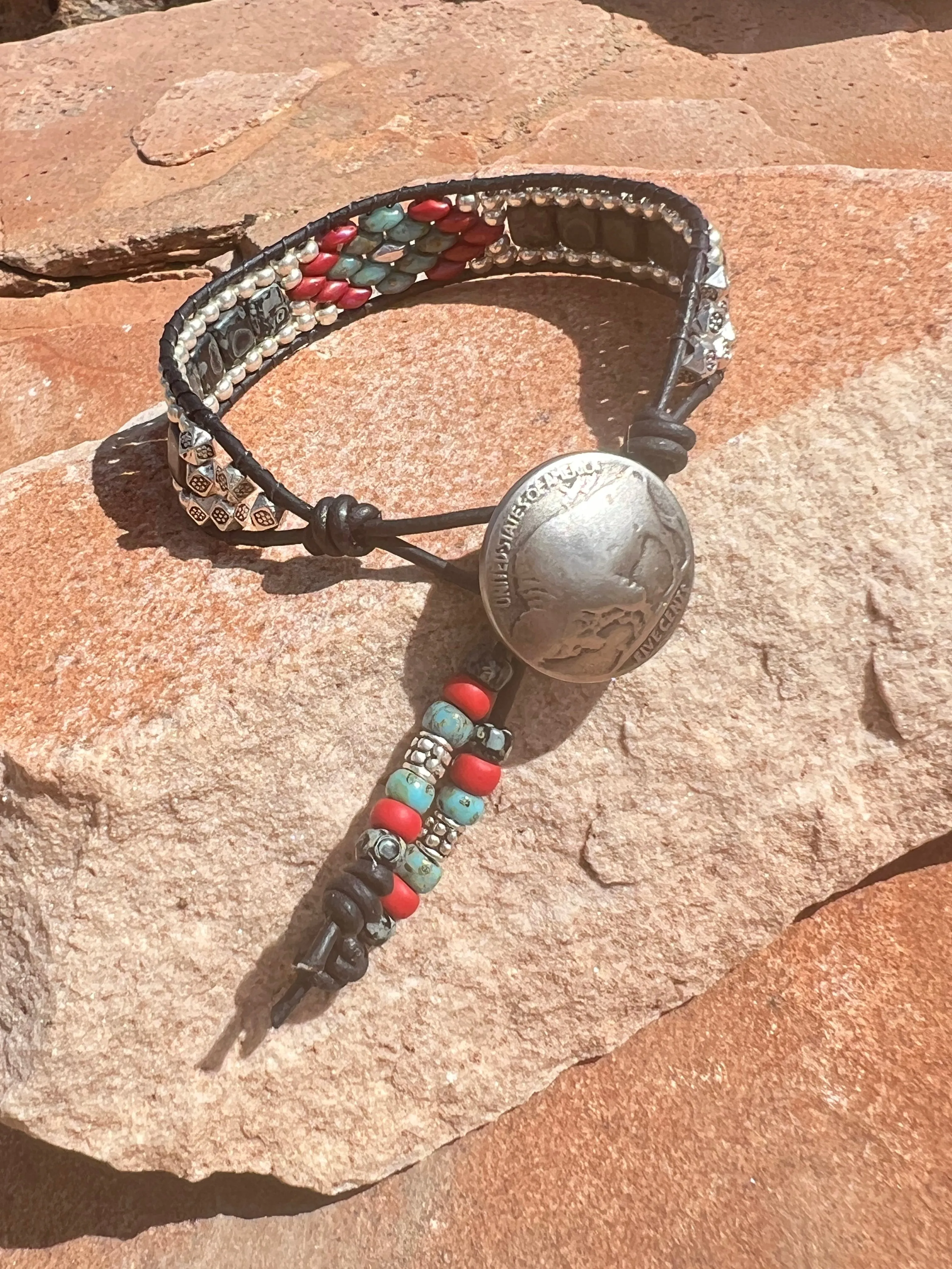 Black Picasso Lariat bracelet