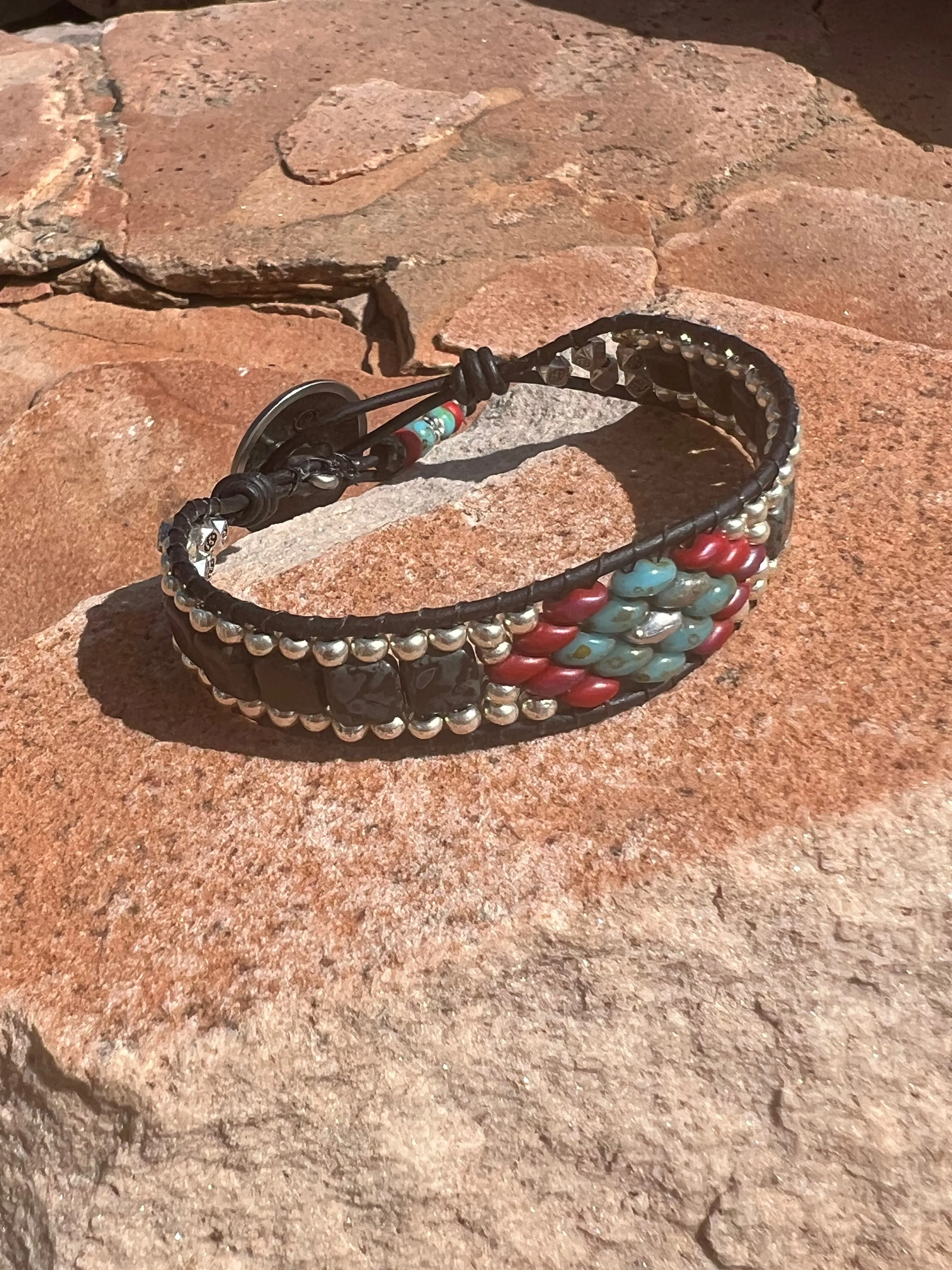 Black Picasso Lariat bracelet