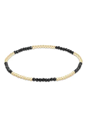 Blissful 2mm bracelet- Faceted Hematite