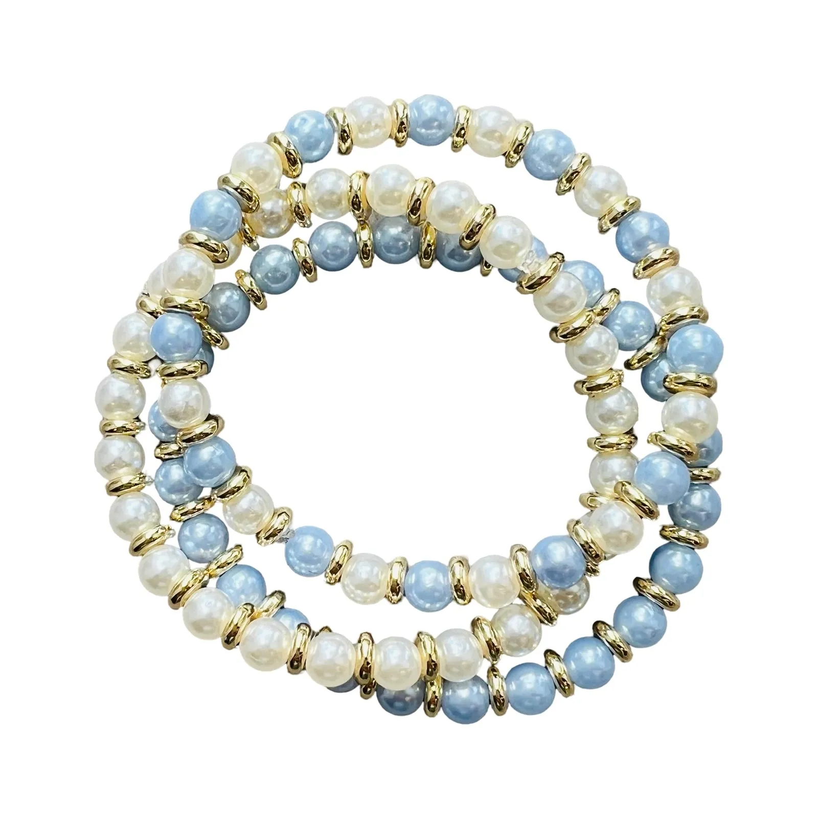 Blue and White Beads
