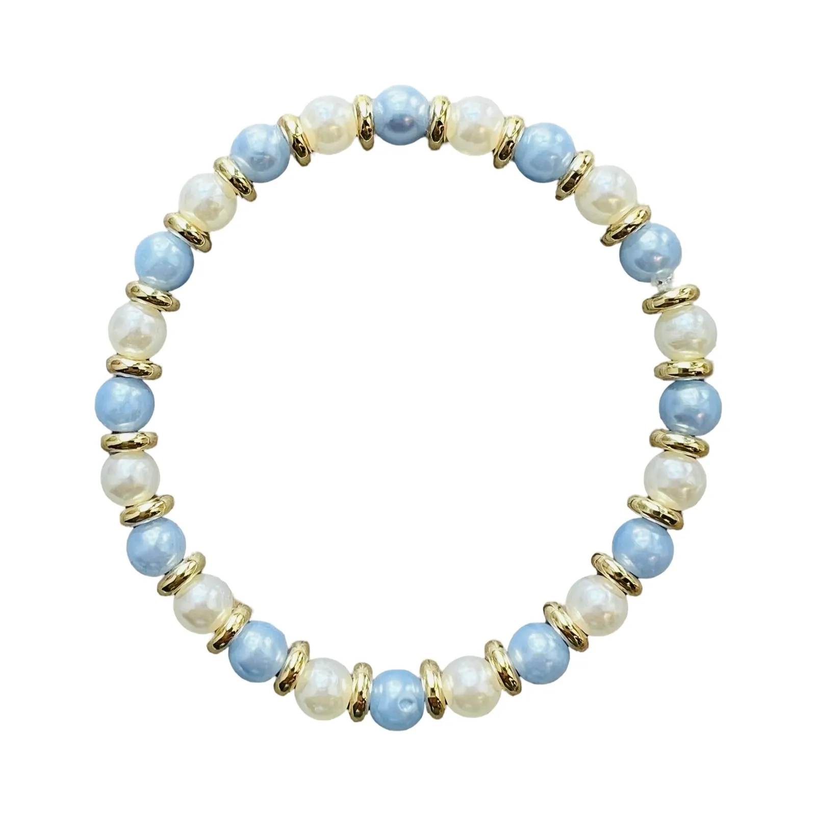 Blue and White Beads