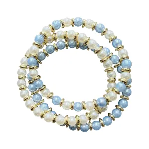 Blue and White Beads