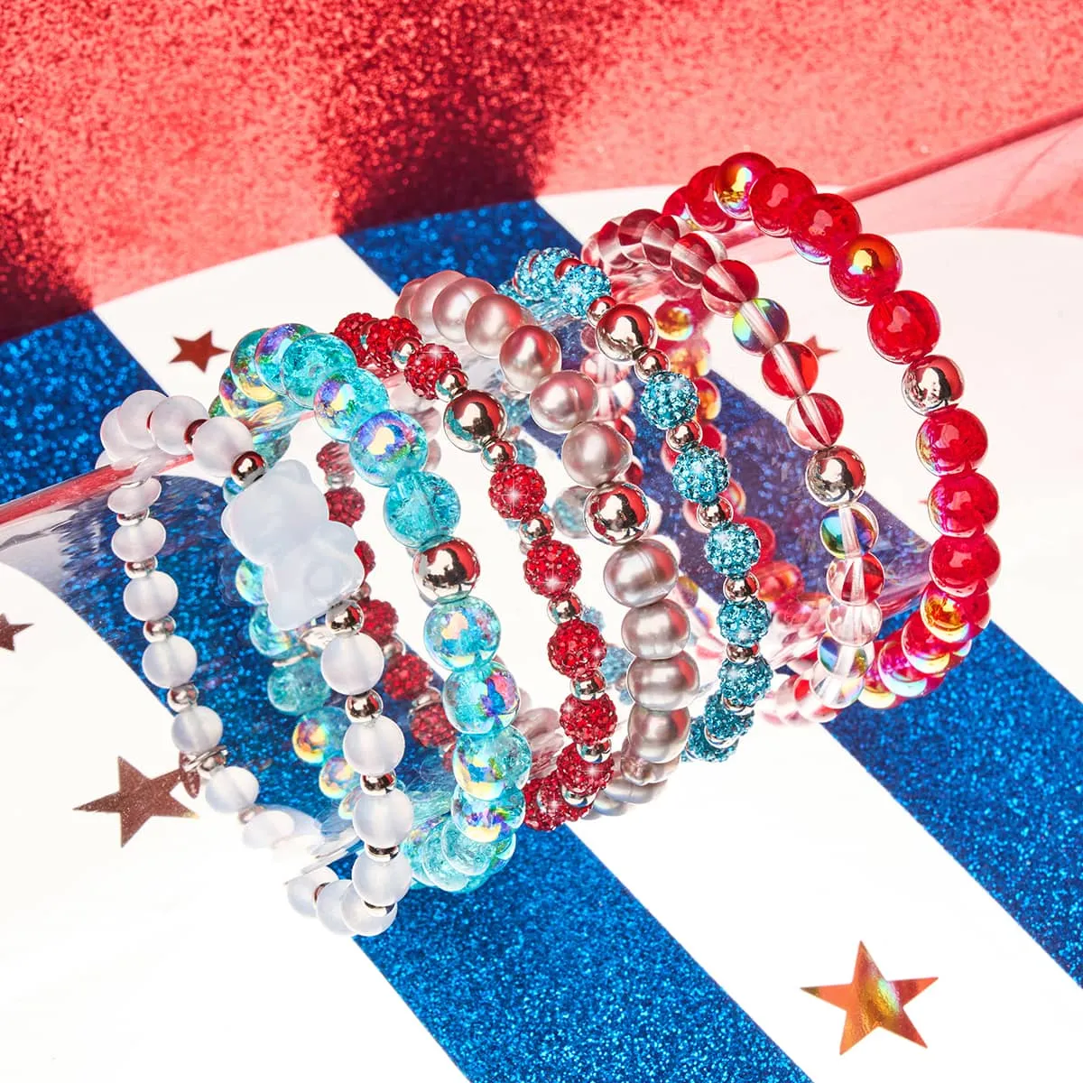 Blue Curacao | .925 Sterling Silver | Bubble Glass Bracelet