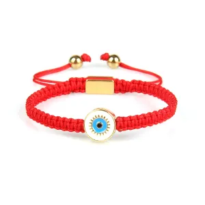 Blue Round Evil Eye Red String Protection Bracelet