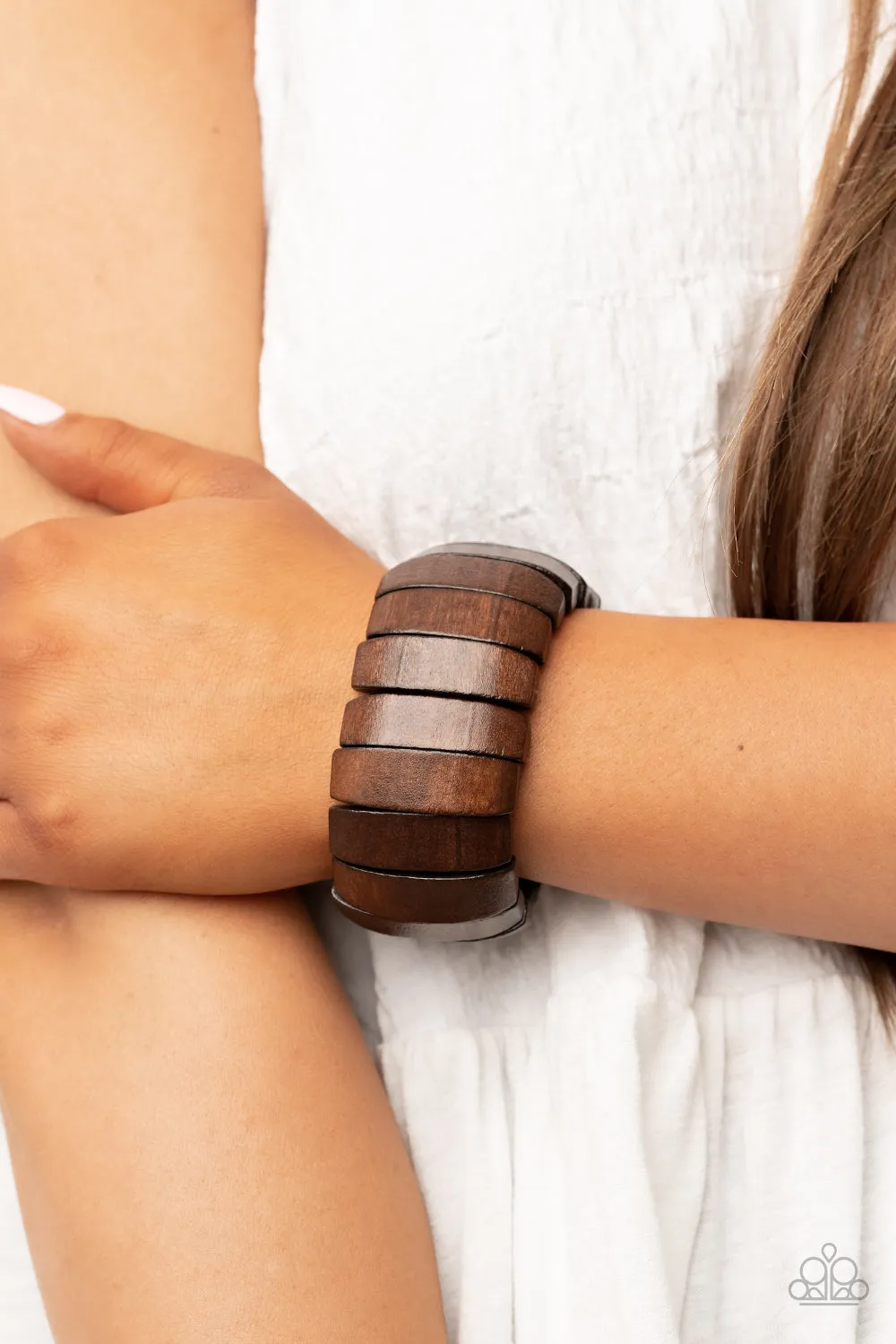 Boardwalk Bonanza - Brown (Wood) Bracelet