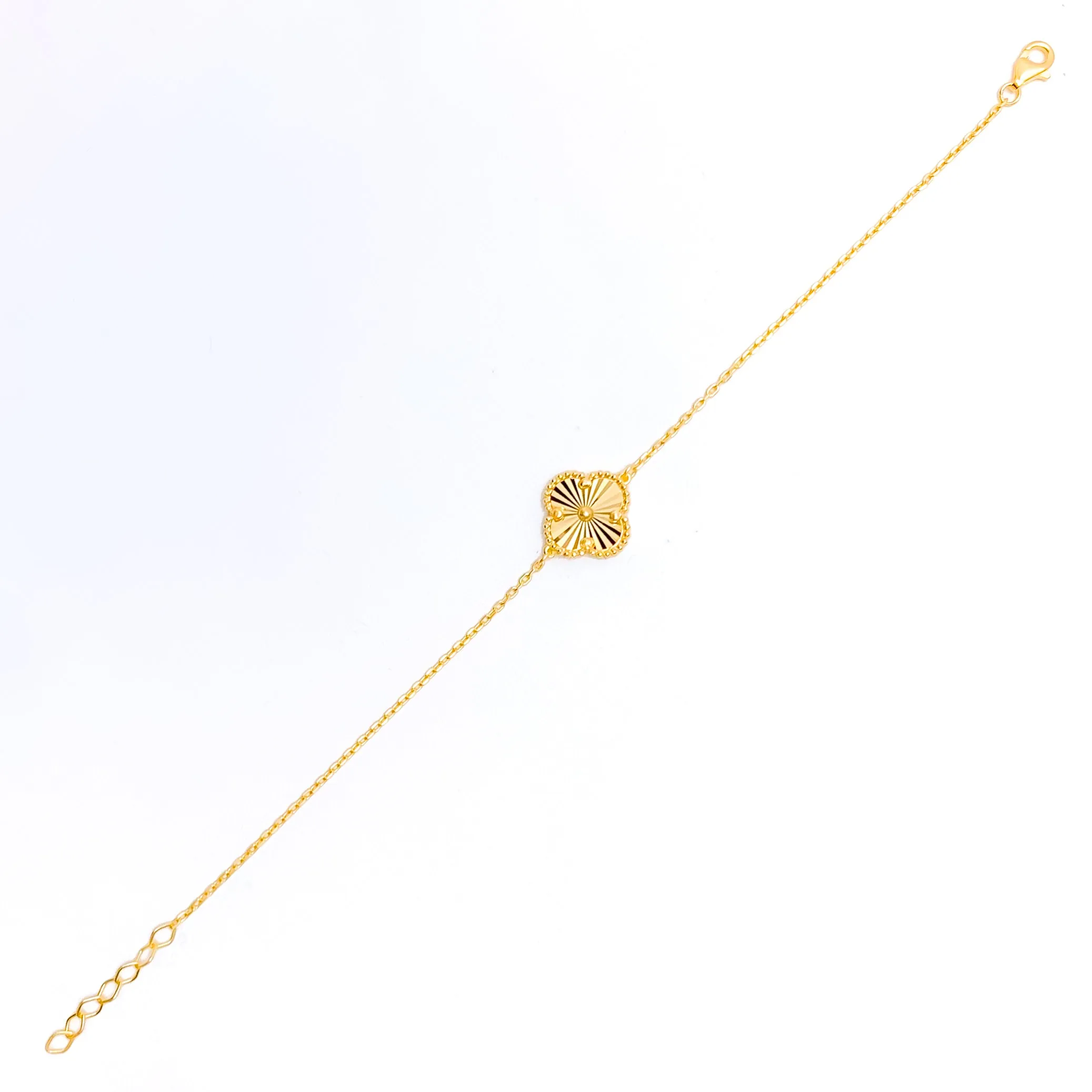 Bold Clover 21k Gold Bracelet