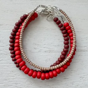 Boy’s Valentines Day Chocolate Covered Strawberry Bracelet Set
