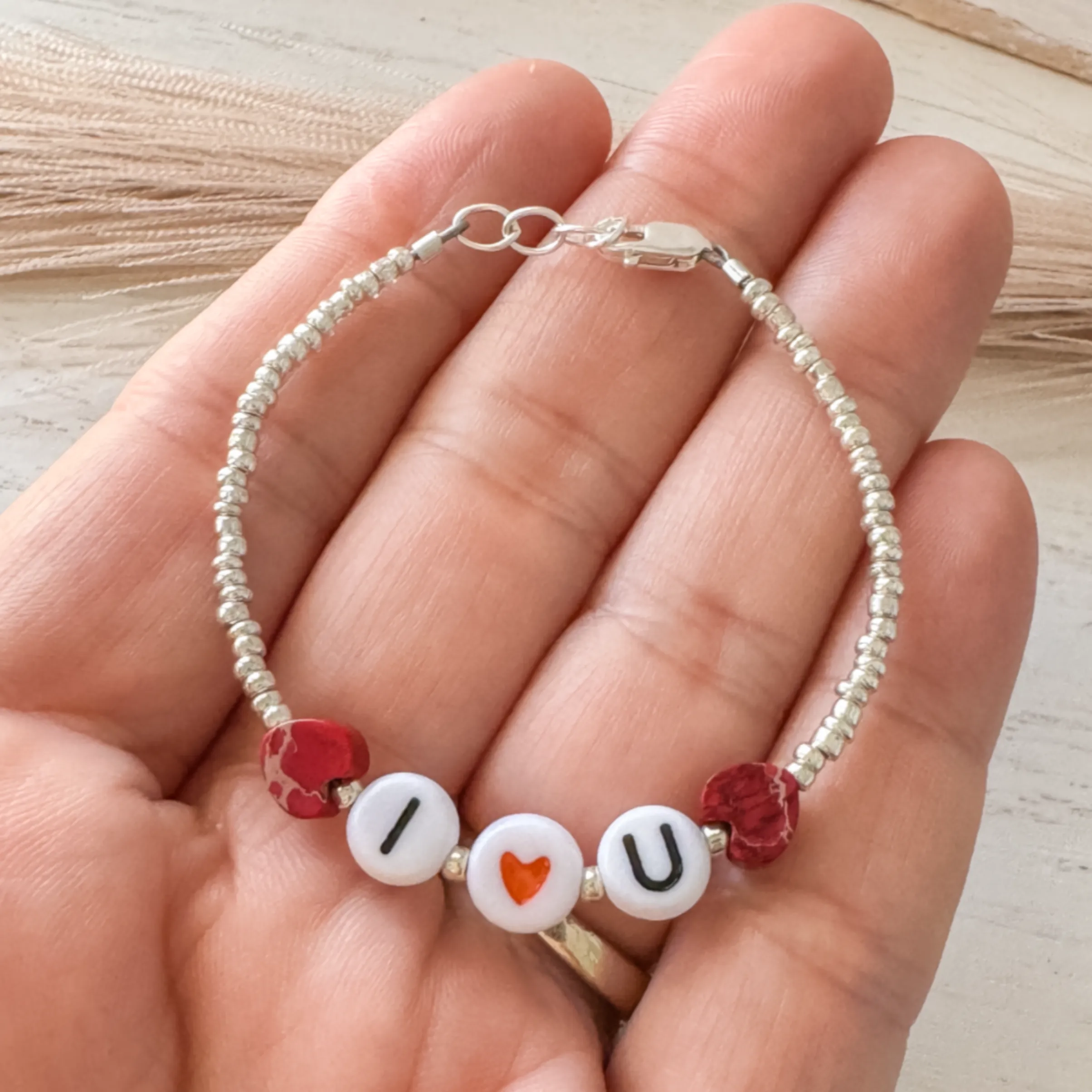Boy’s Valentines Day Chocolate Covered Strawberry Bracelet Set