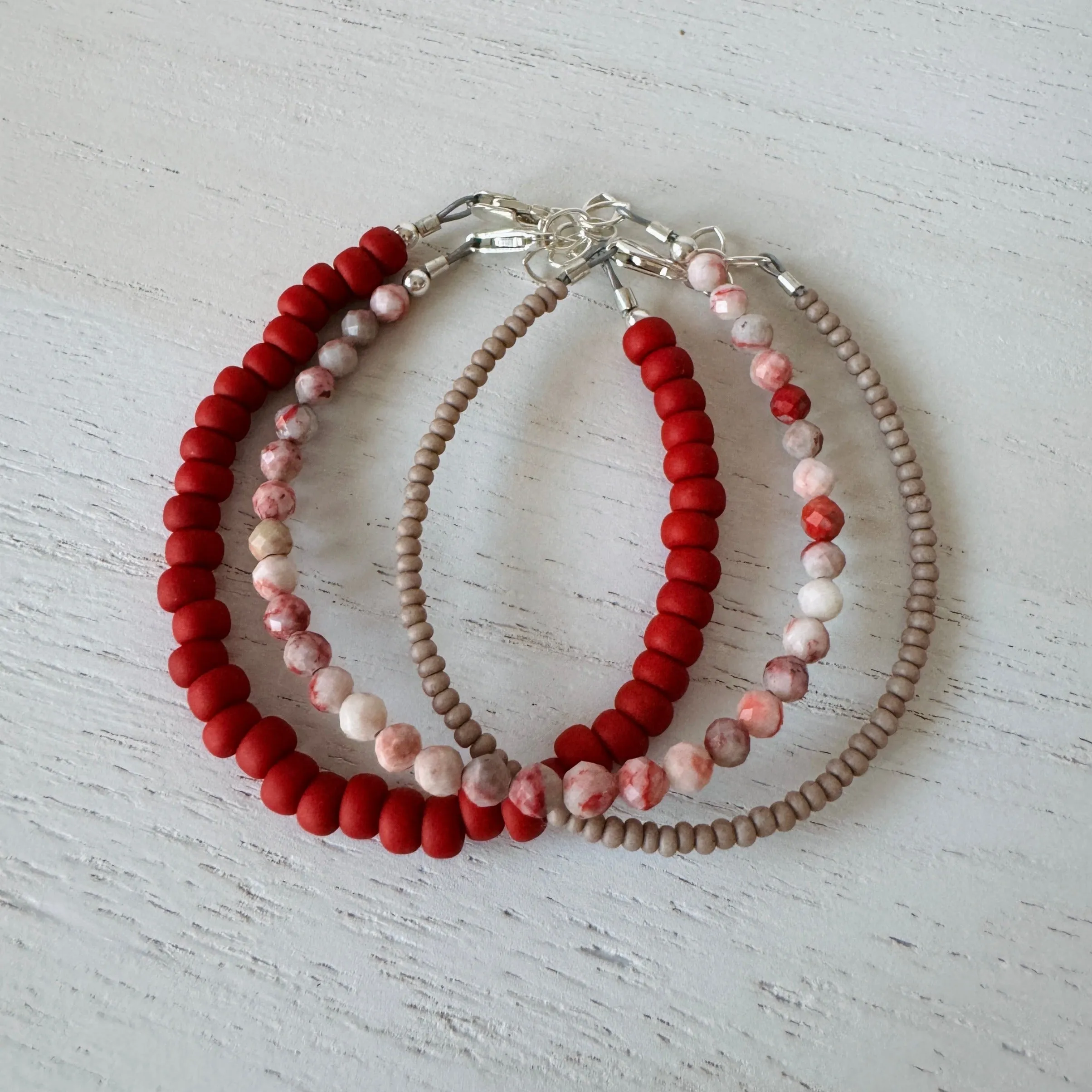 Boy’s Valentines Day Chocolate Covered Strawberry Bracelet Set