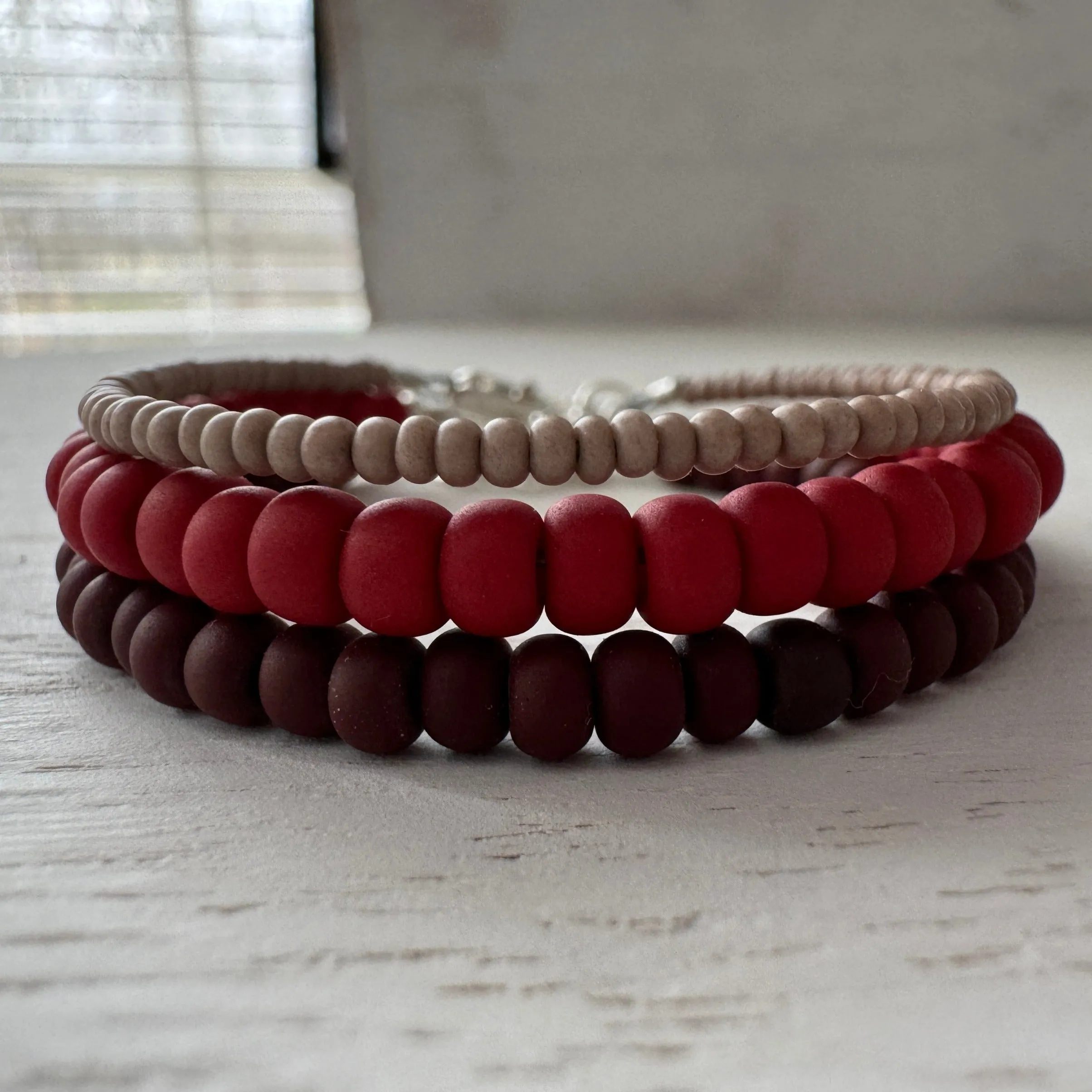 Boy’s Valentines Day Chocolate Covered Strawberry Bracelet Set