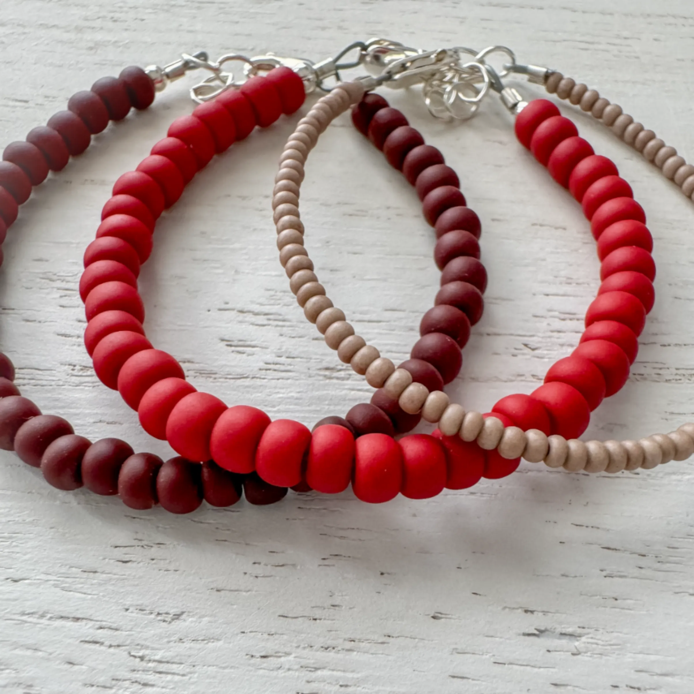 Boy’s Valentines Day Chocolate Covered Strawberry Bracelet Set