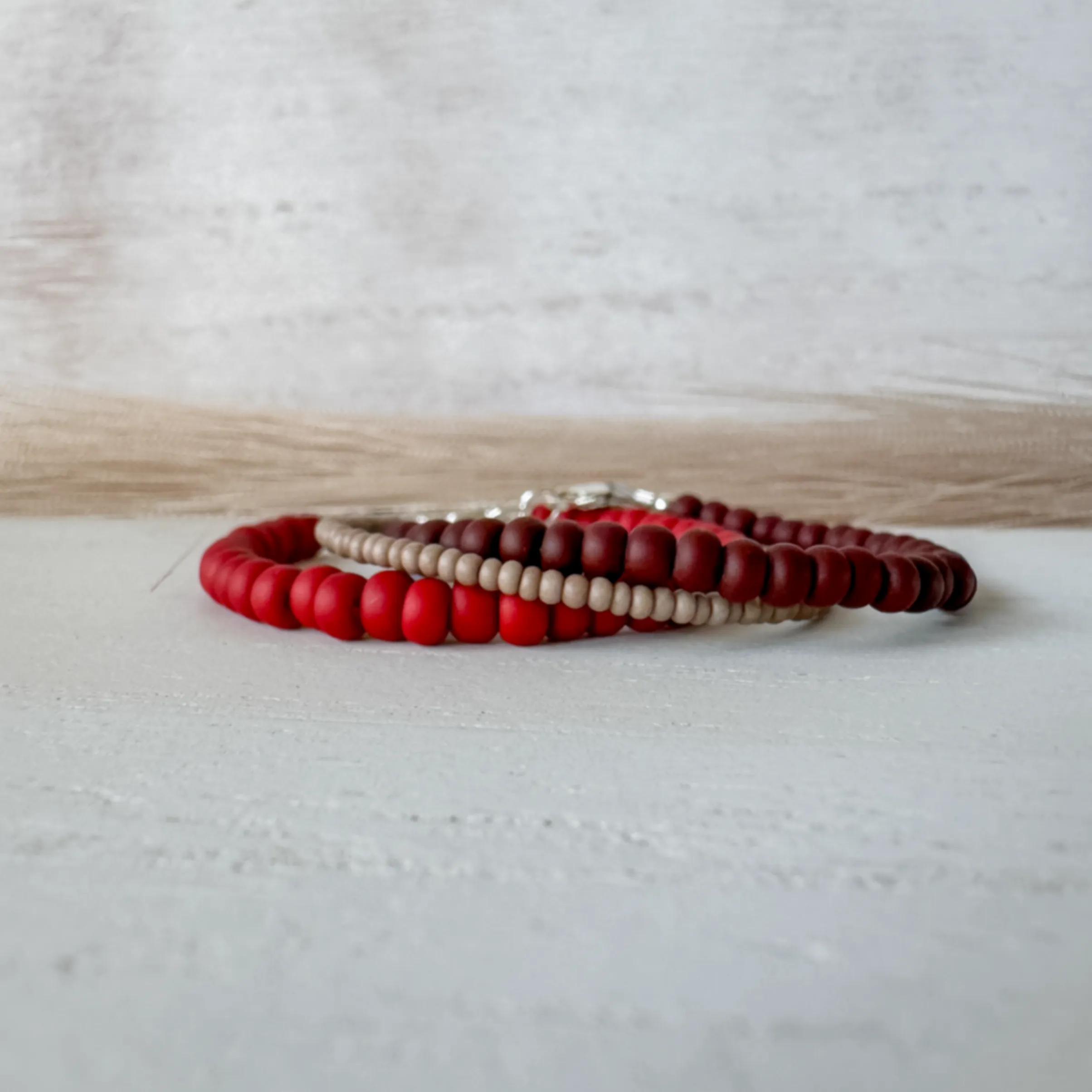 Boy’s Valentines Day Chocolate Covered Strawberry Bracelet Set