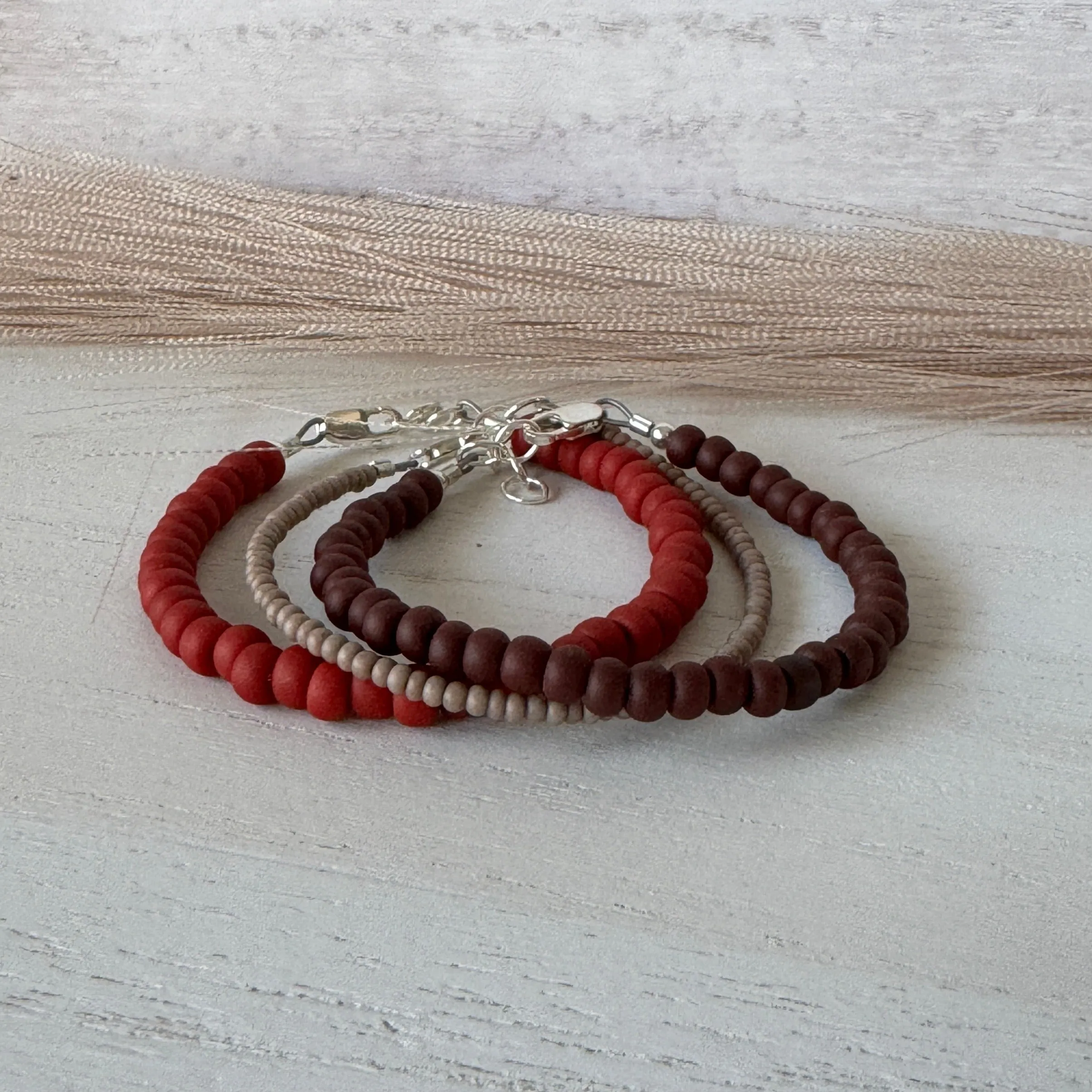 Boy’s Valentines Day Chocolate Covered Strawberry Bracelet Set