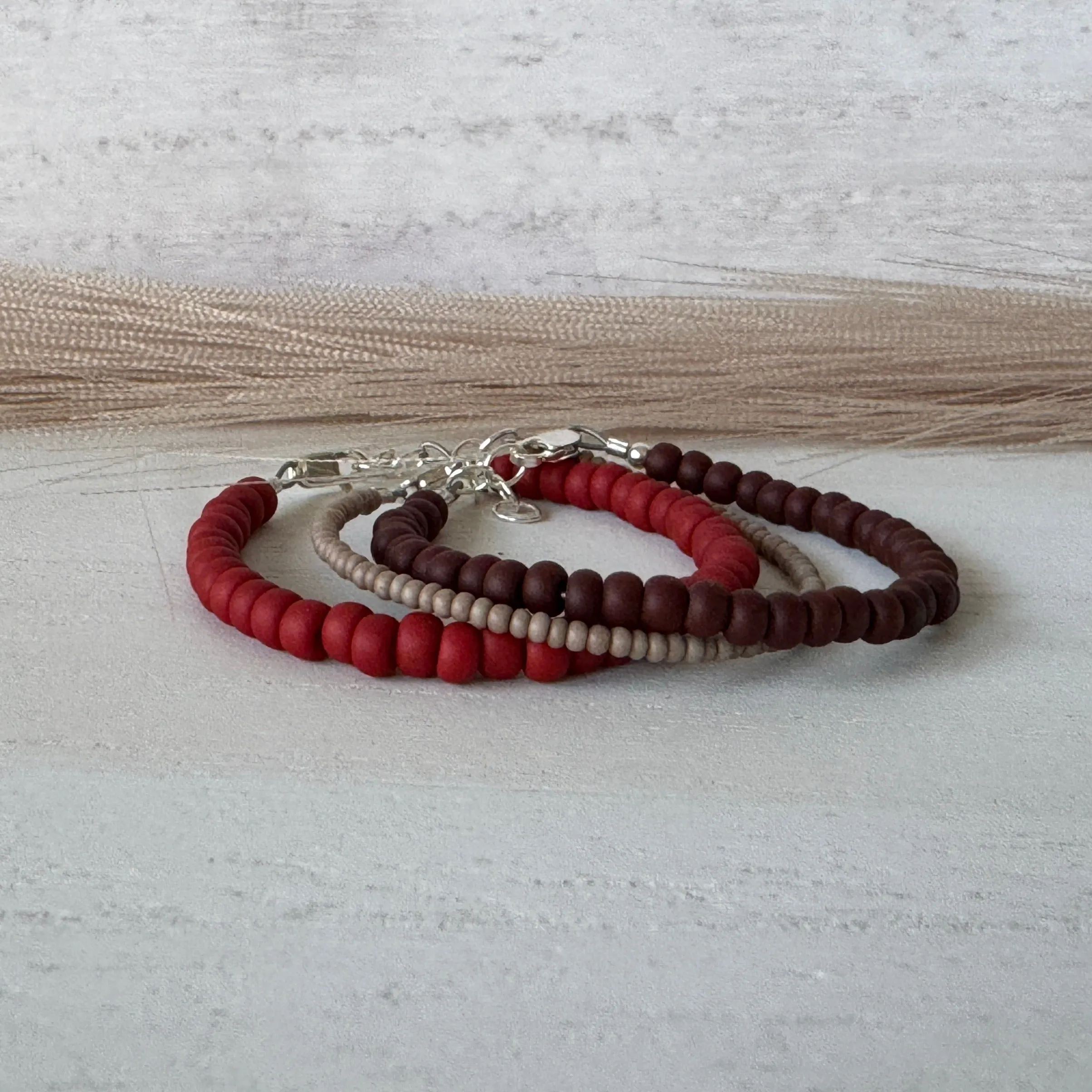 Boy’s Valentines Day Chocolate Covered Strawberry Bracelet Set