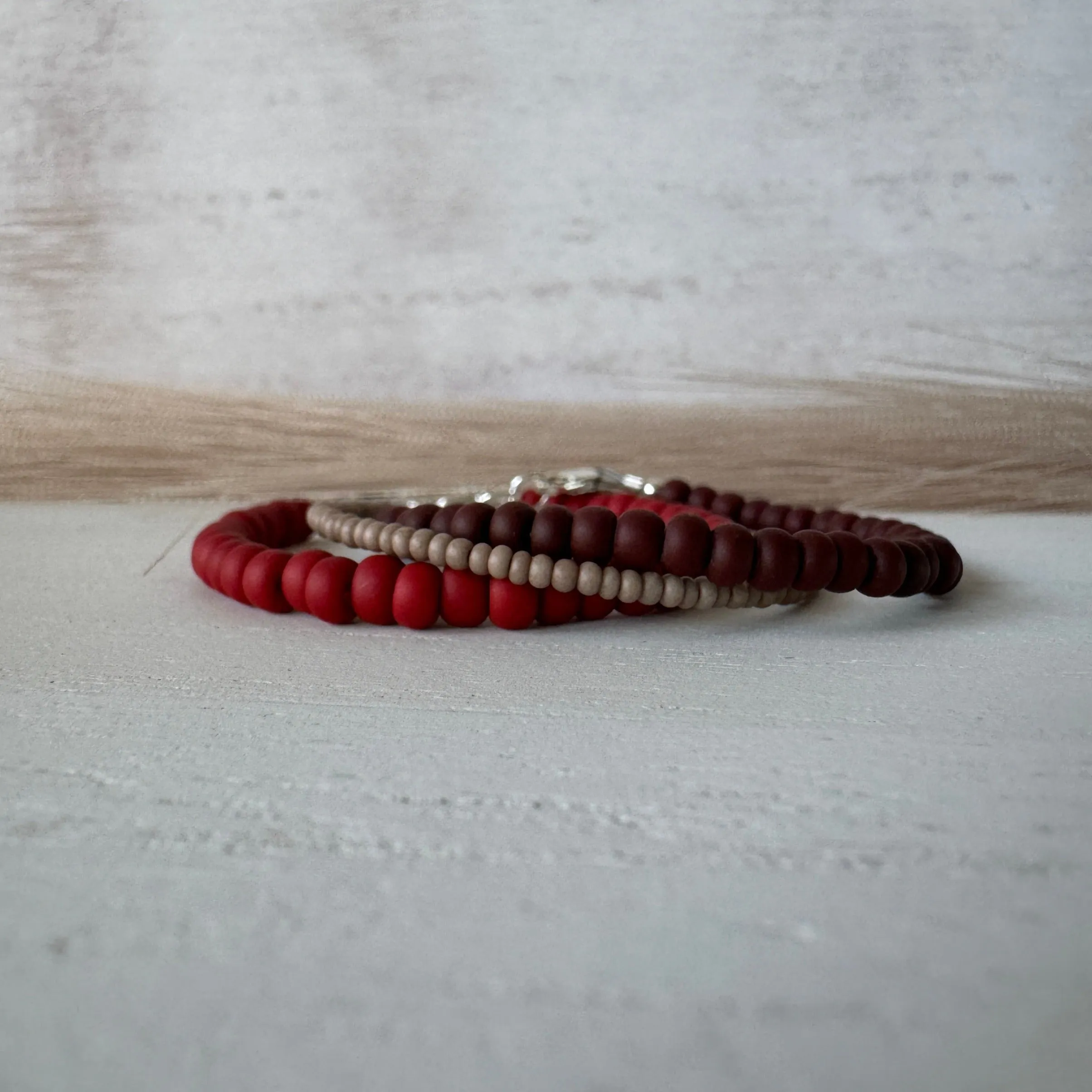 Boy’s Valentines Day Chocolate Covered Strawberry Bracelet Set