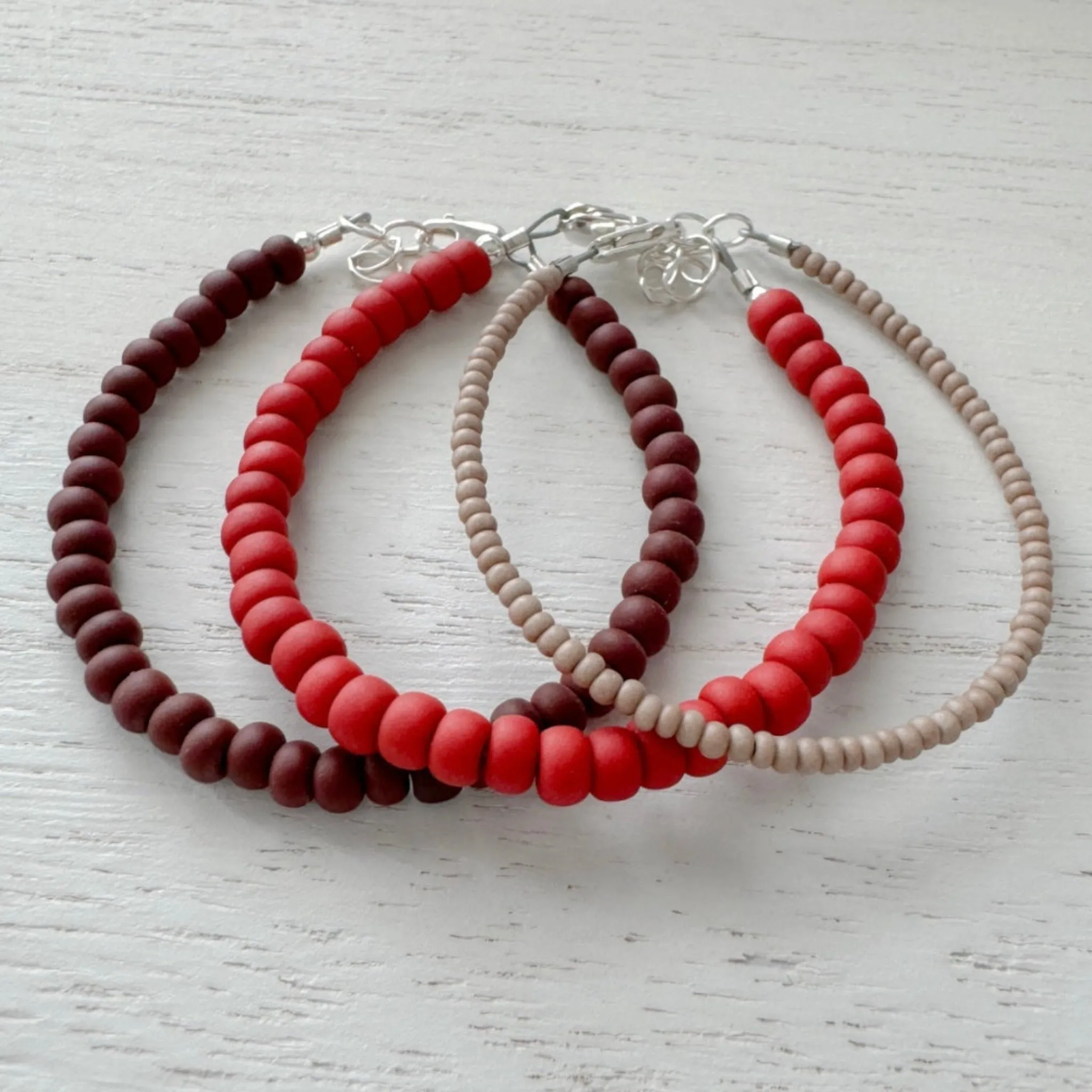 Boy’s Valentines Day Chocolate Covered Strawberry Bracelet Set