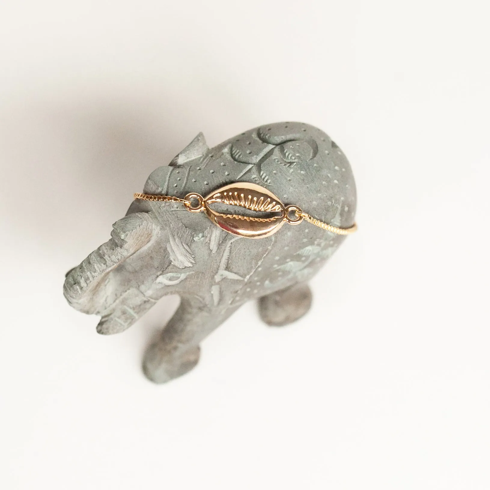 Bracelet 14K Gold Plated with Sea Shell