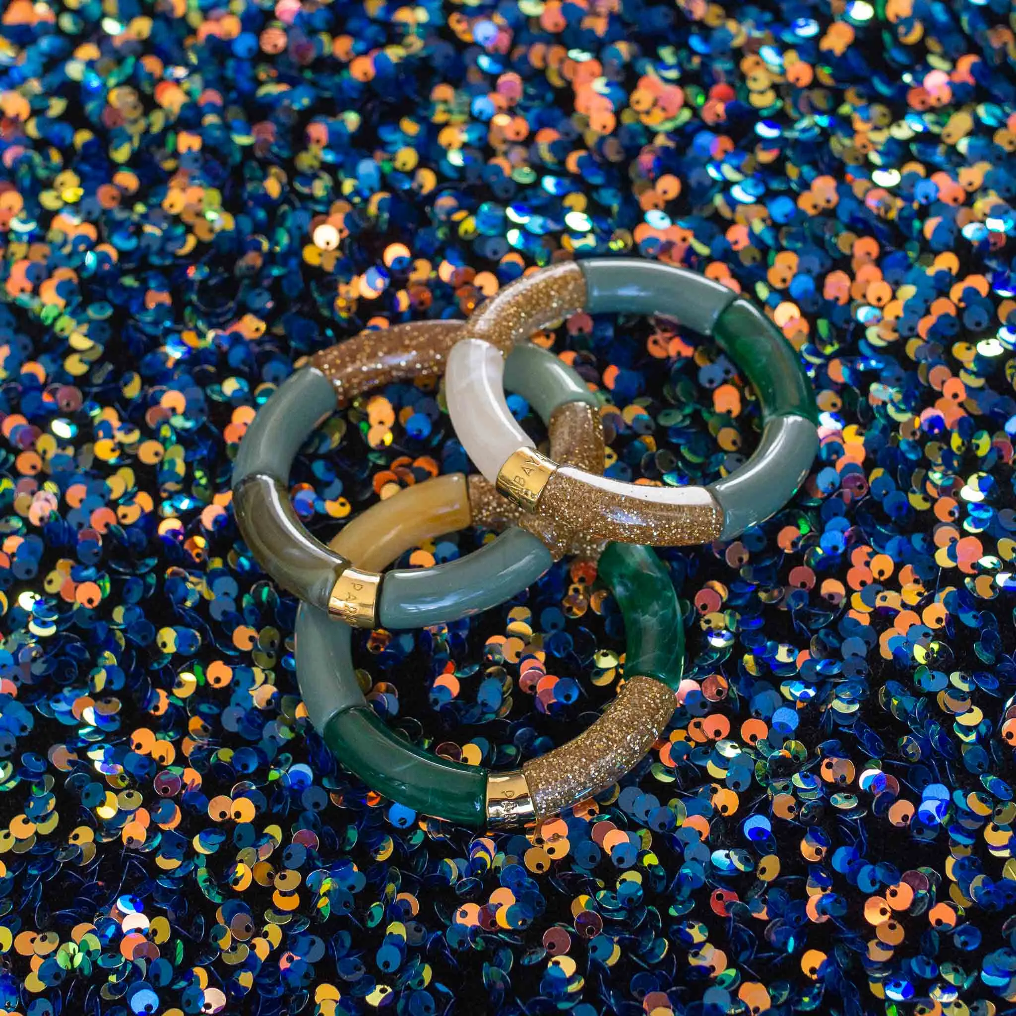 BRACELET PIPOCA VERDE-OURO 2
