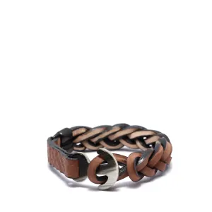 BRACELET SHARK (HORN AND ANTIQUE BRASS)
