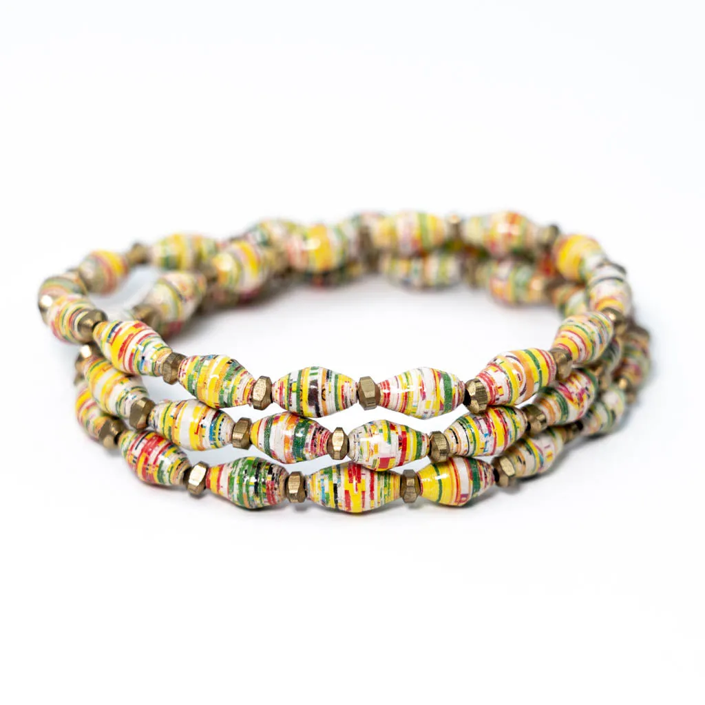 Bracelet - Sunrise Triple Wrap Multi