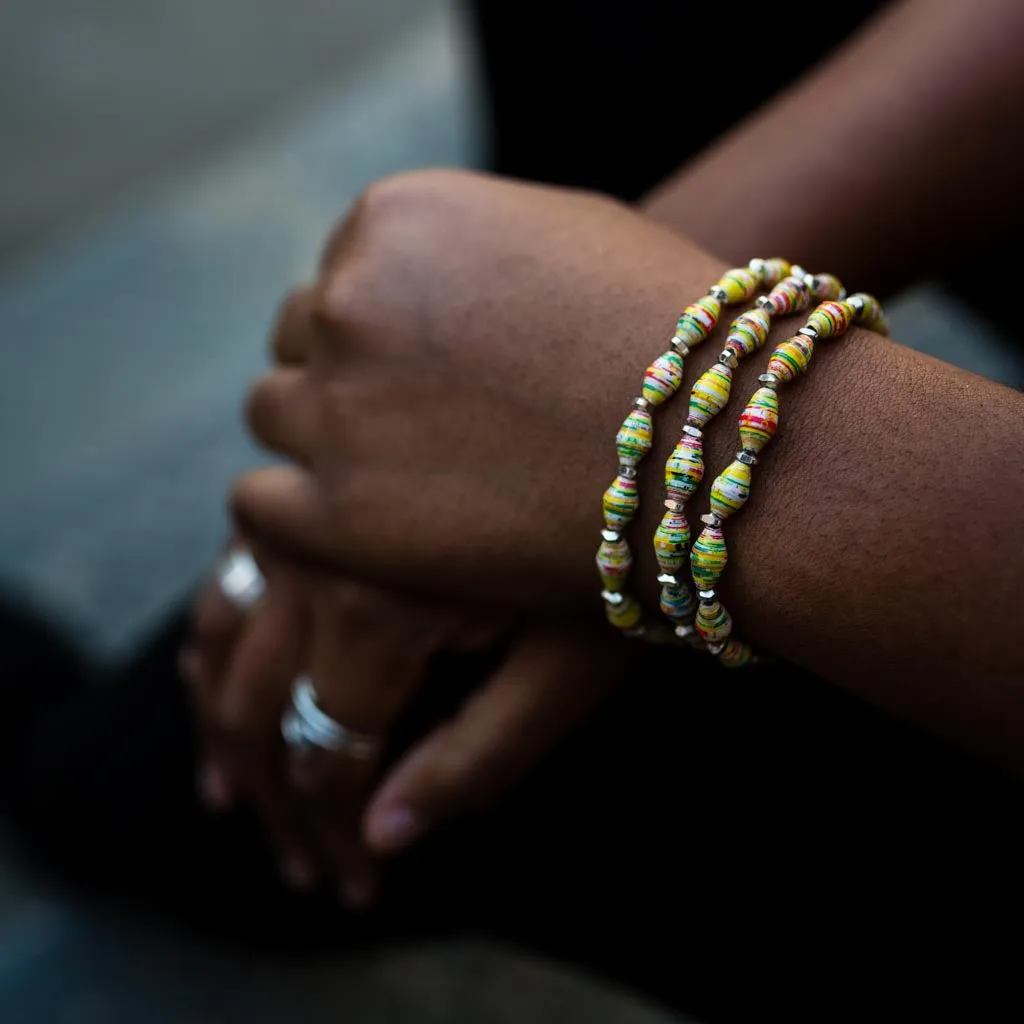 Bracelet - Sunrise Triple Wrap Multi
