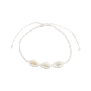 Braided Linen Triple Cowry Bracelet