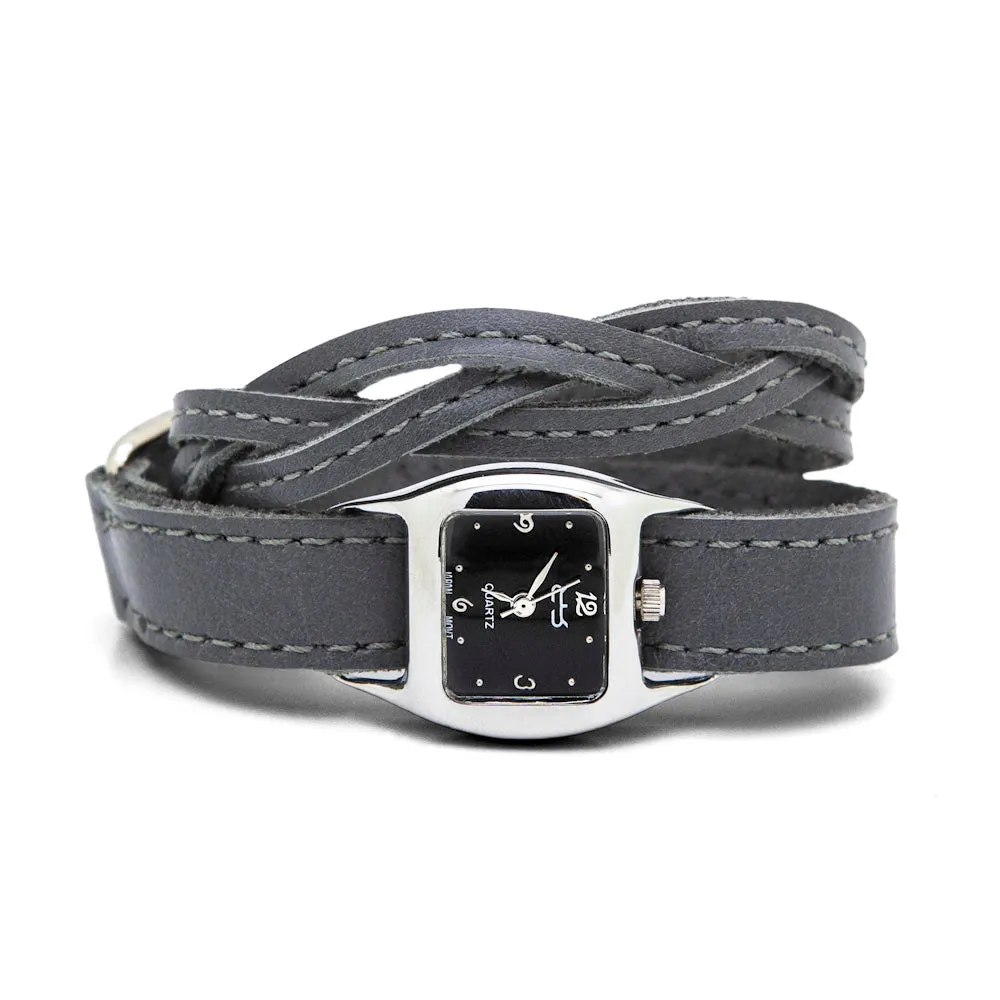Braided TWIST Cuff – Grey