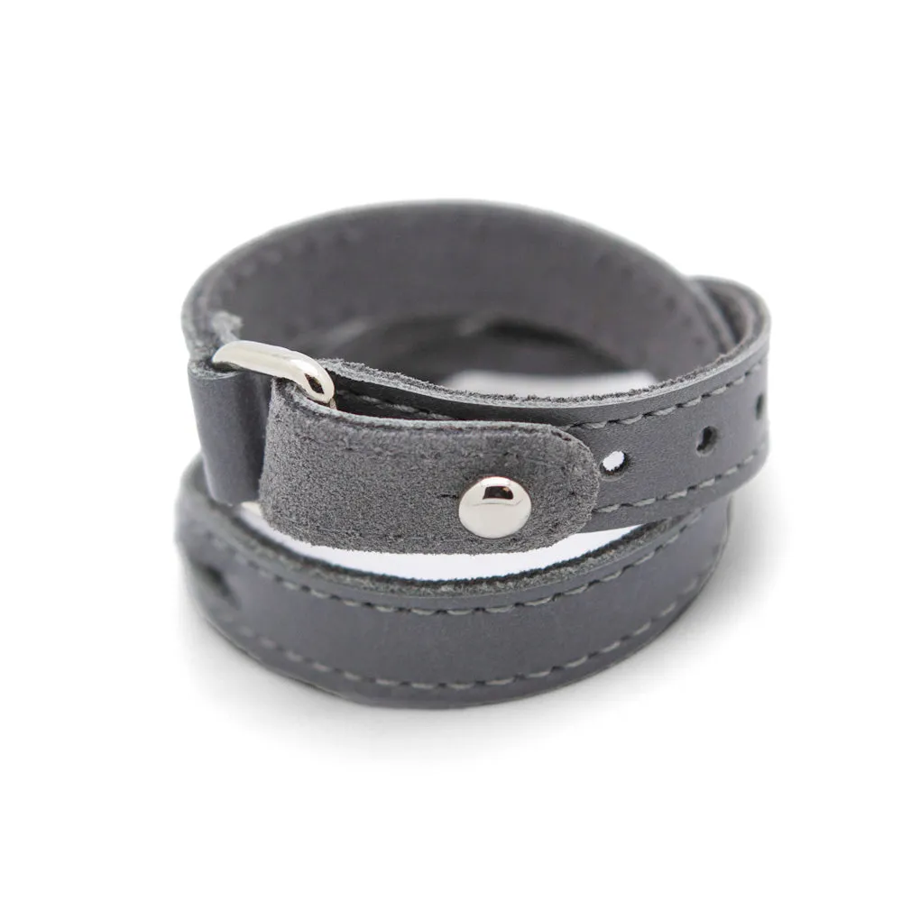Braided TWIST Cuff – Grey