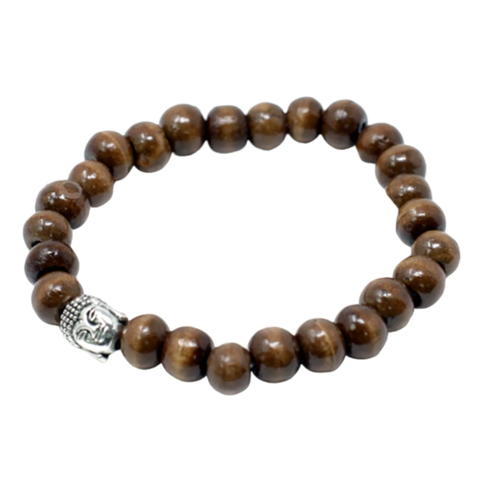 Brown Beads & Buddha Bangle