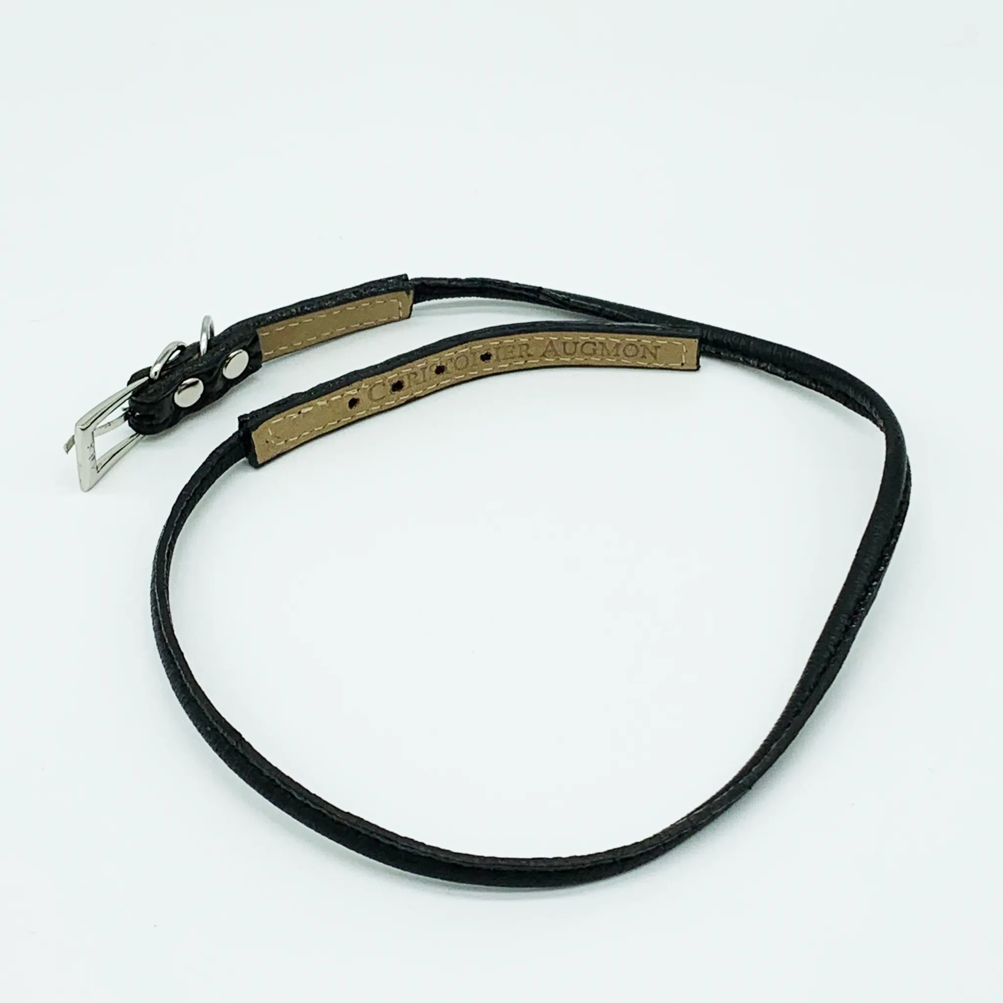 CA Amazon Black Alligator Wrap Buckle Bracelet