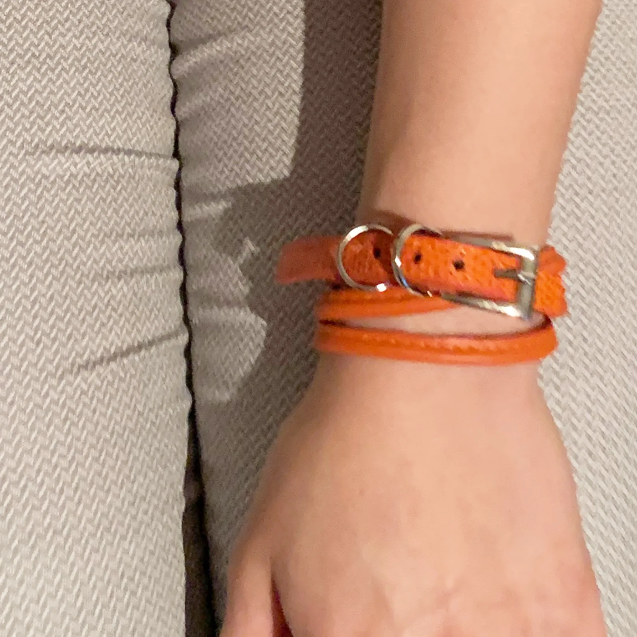 CA Amazon Mandarin Lizard Wrap Buckle Bracelet