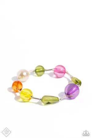 Candid Collector - Multi - Colored Bead Paparazzi Stretchy Bracelet - October 2023 Sunset Sightings