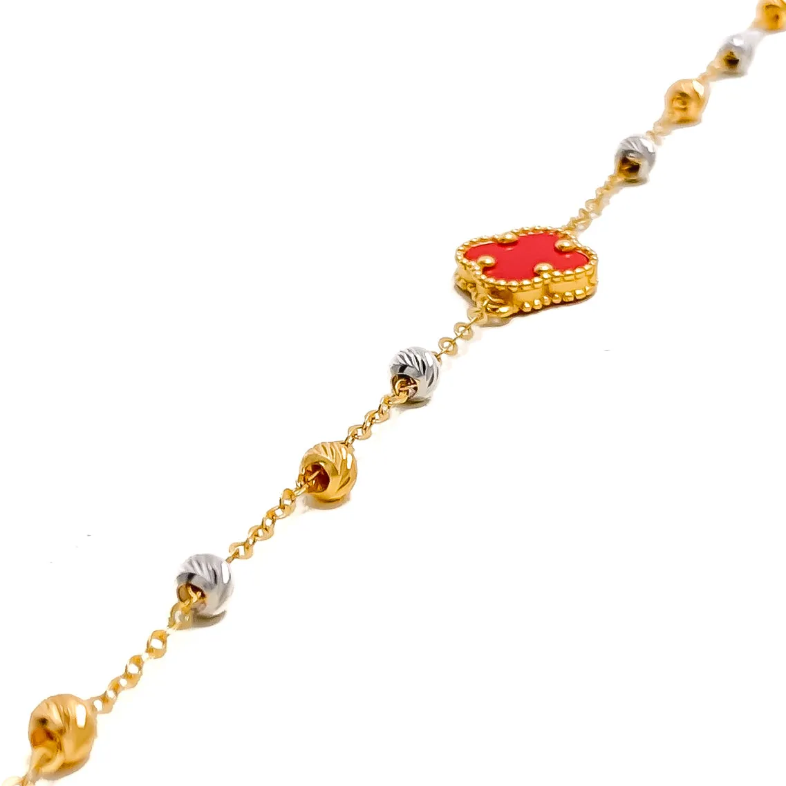 Captivating Two-Tone 21k Gold Bracelet