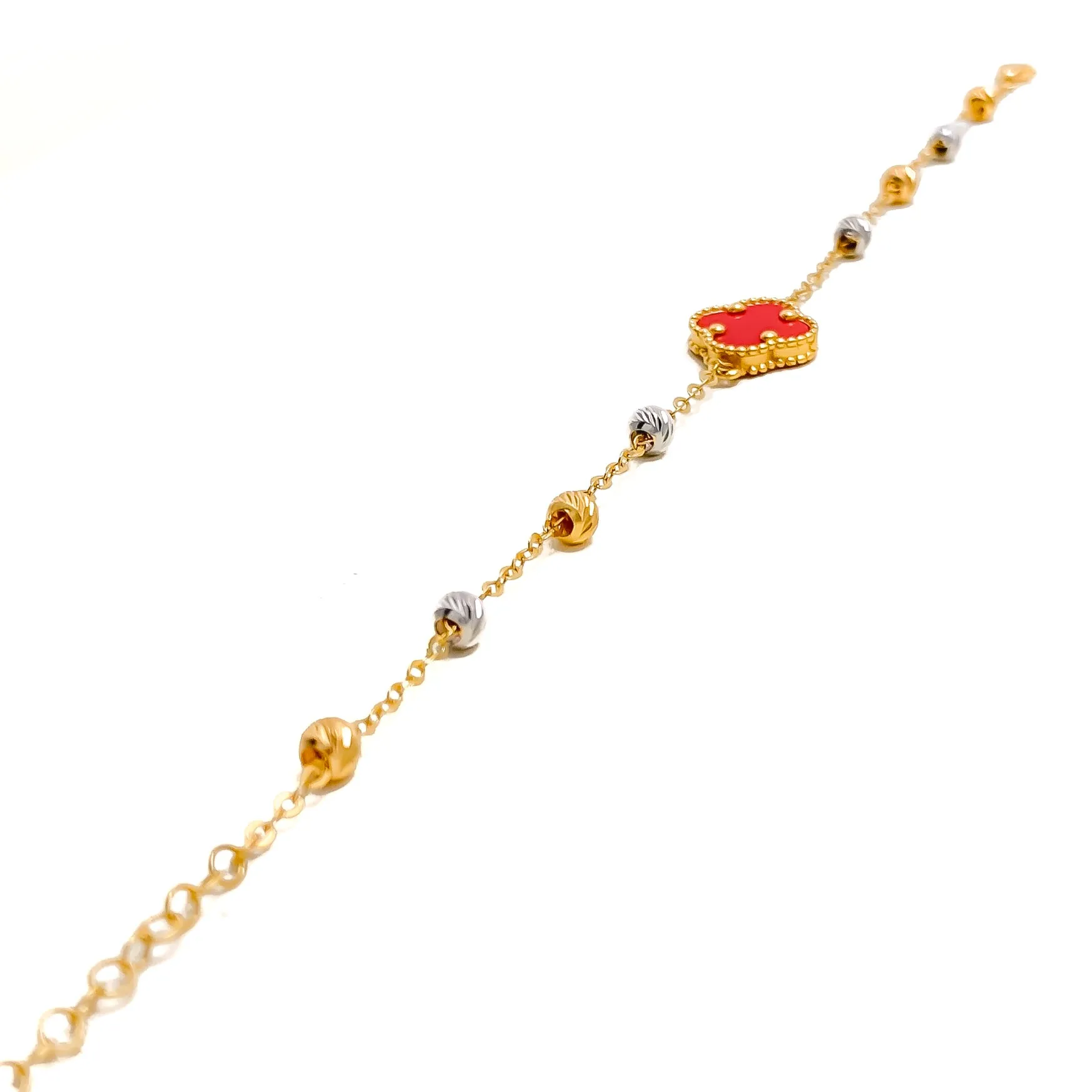 Captivating Two-Tone 21k Gold Bracelet