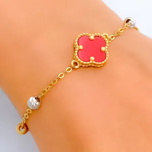 Captivating Two-Tone 21k Gold Bracelet