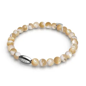 Caramel x Silver | Abalone Bracelet