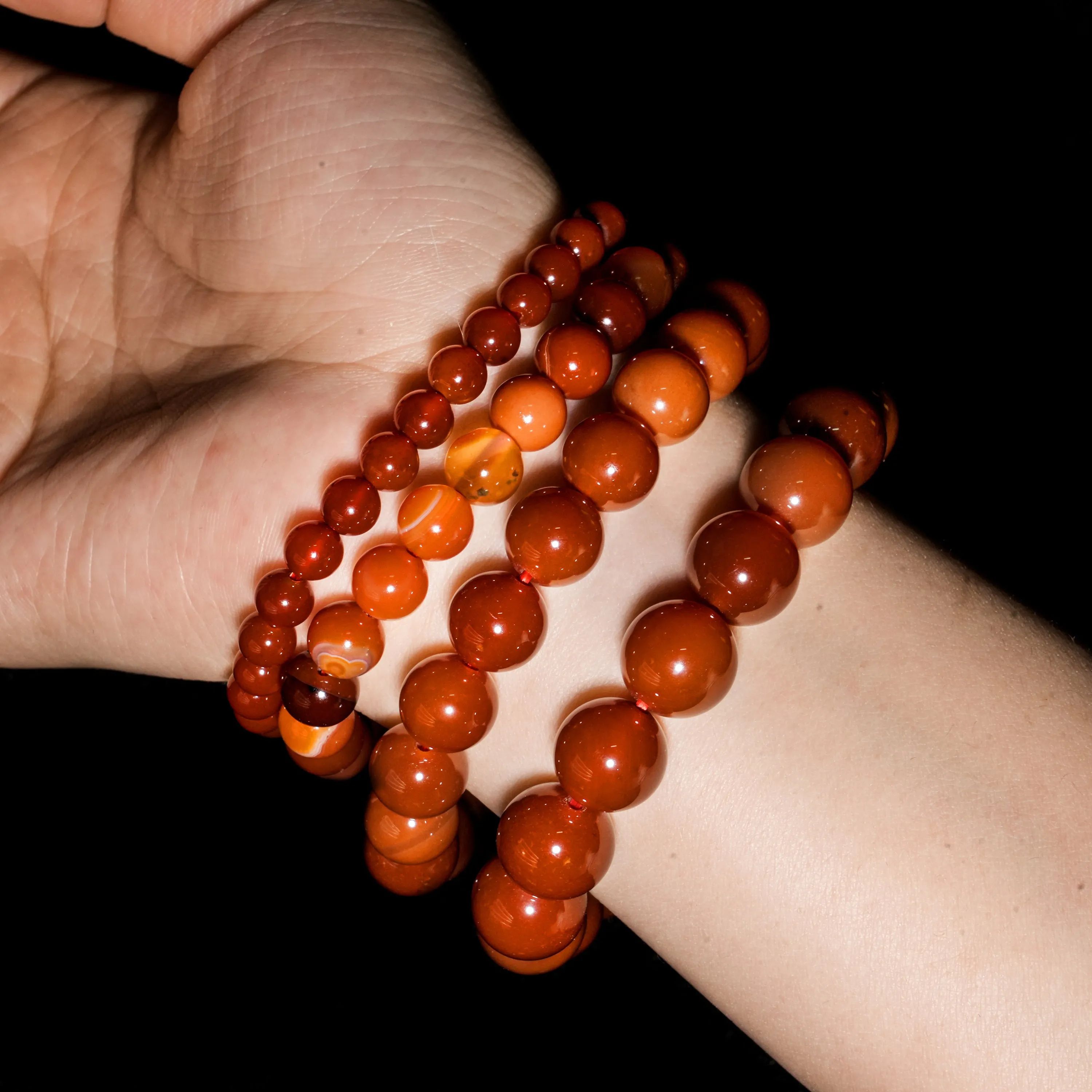 Carnelian Bead Bracelet
