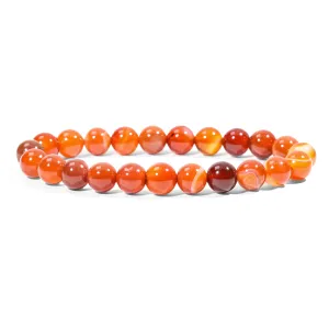 Carnelian Bead Bracelet