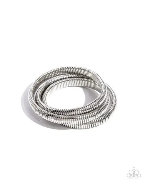 Charismatic Coils - Silver Bracelet