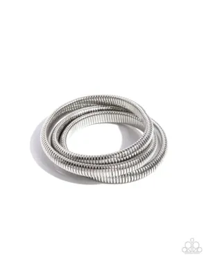 Charismatic Coils - Silver Bracelet