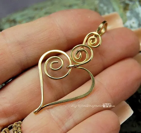 Charming Hearts 2 Earrings, DIY Wire Wrap Earring Tutorial