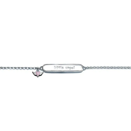 Children's Bracelets:  Sterling Silver "Little Angel" ID Charm Bracelet - Baby Jewels' Current Bargain Buy!