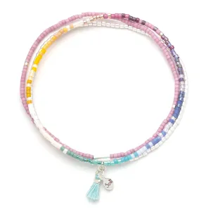 Chromacolor Miyuki Bracelet Trio - Bright Multi/Silver