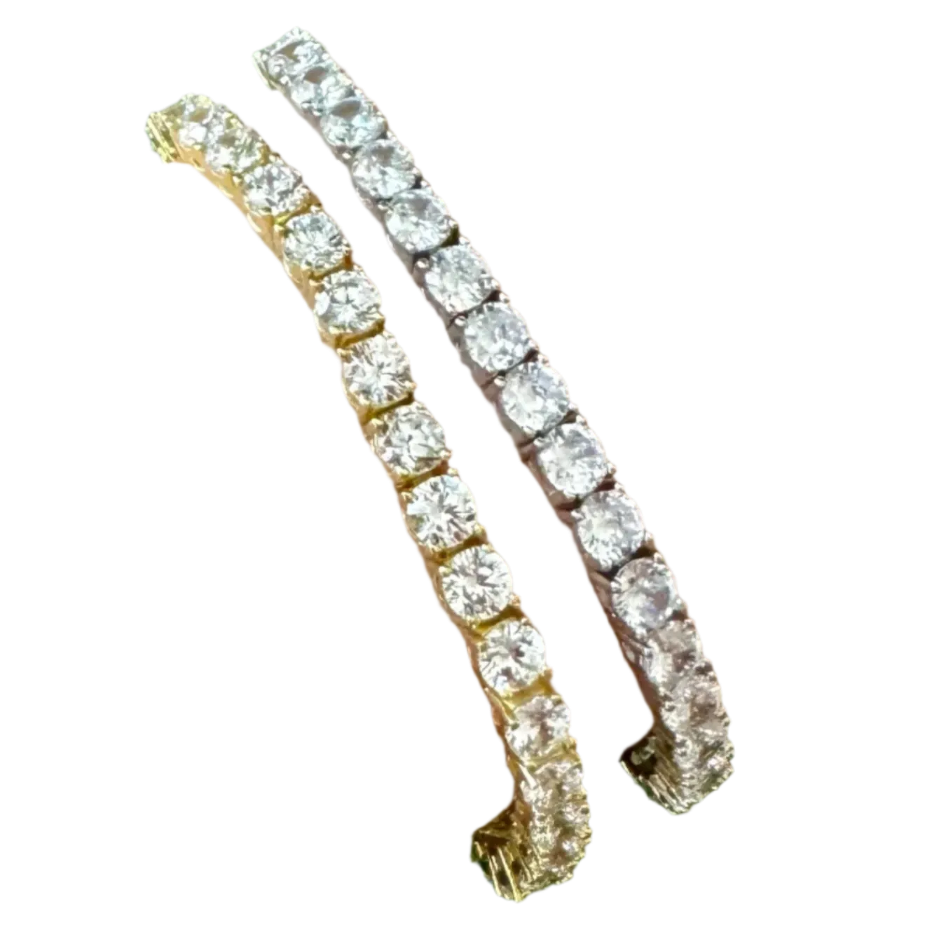 Classic Tennis Bracelet in Gold Plate or Sterling 6 inches