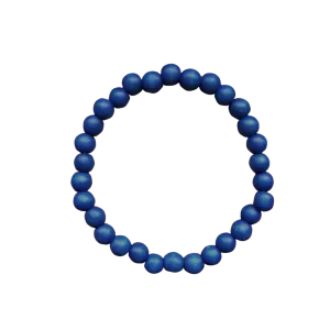 Cobalt Blue Wood 6mm Bracelet