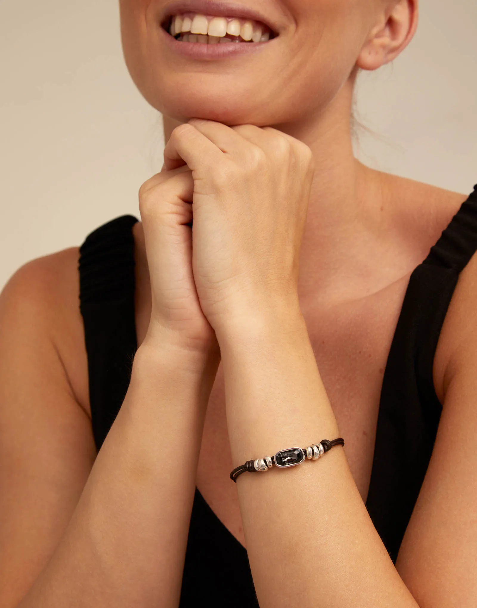 Cocodrile bracelet, silver