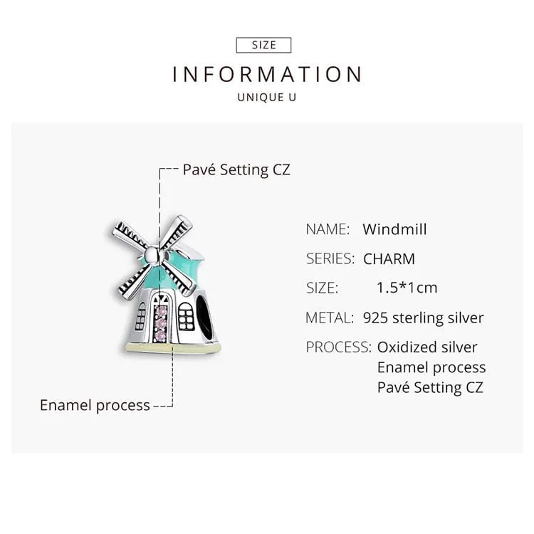 Colour Windmill Charm