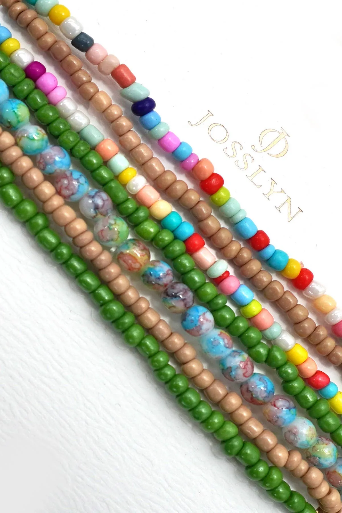 Confetti Beaded Bracelet Set