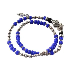 Conscious Cobalt and Sterling Silver Wrap Bracelet